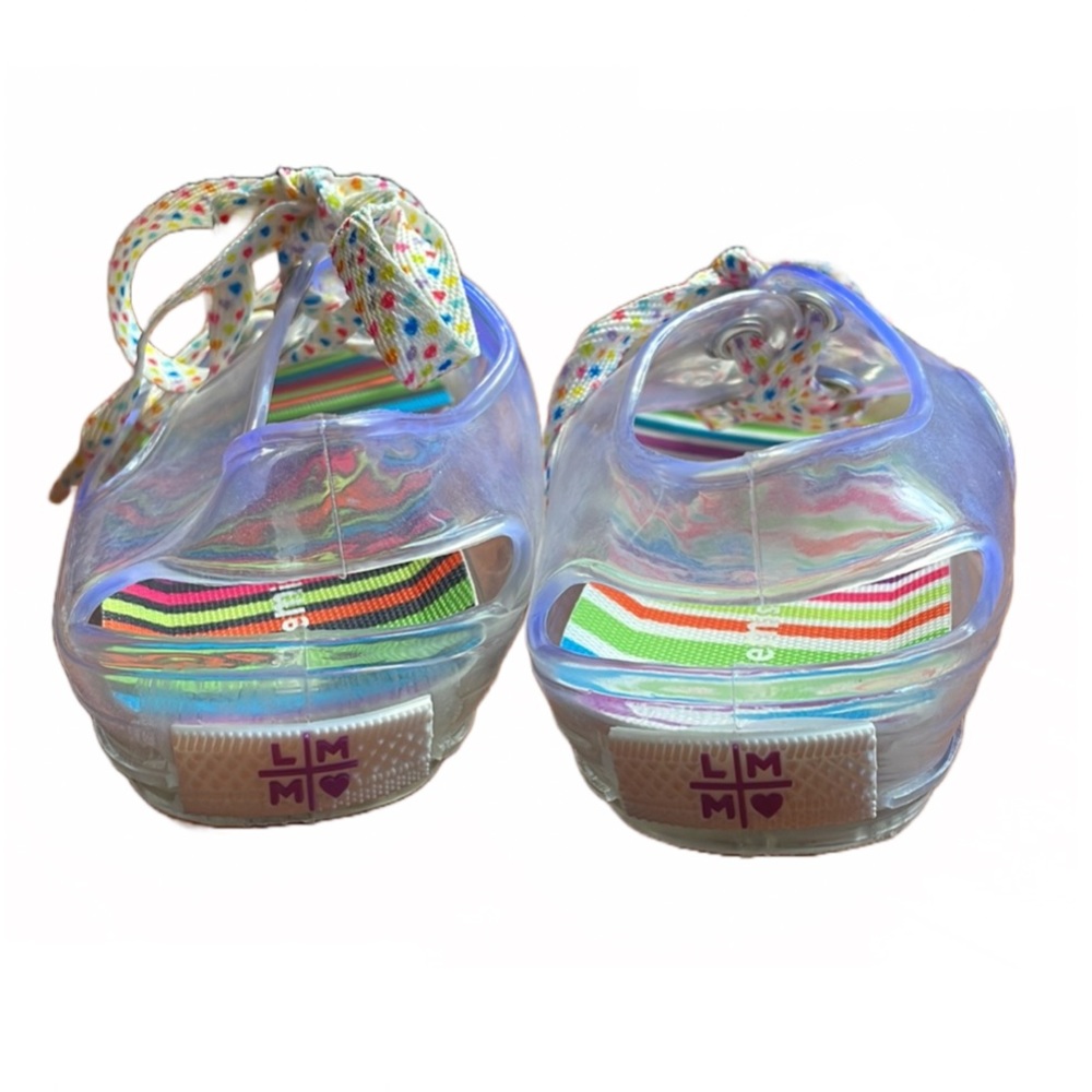 Y2K Jelly Shoes Clear Zany Slingback Lace-Up Sneaker - LittleMissMatched - Picture 7 of 9